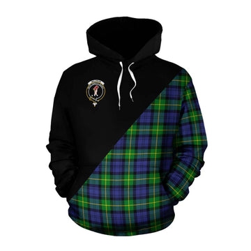 Meldrum Tartan Cotton Hoodie with Family Crest and Military Logo Style Pullover Hoodie XS - Tartan Vibes Clothing