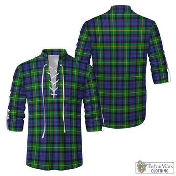 Meldrum Tartan Men's Scottish Traditional Jacobite Ghillie Kilt Shirt