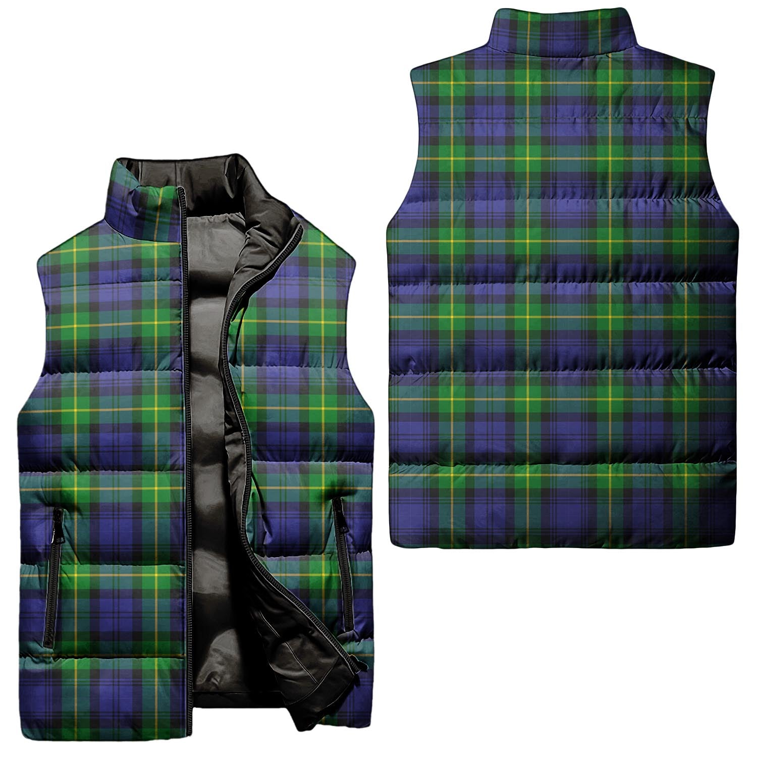 Meldrum Tartan Sleeveless Puffer Jacket Unisex - Tartan Vibes Clothing