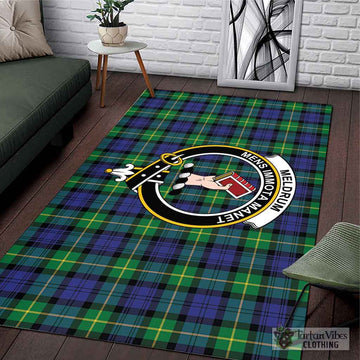 Meldrum Tartan Area Rug with Family Crest L 59*86 inch (150x220 cm) - Tartan Vibes Clothing