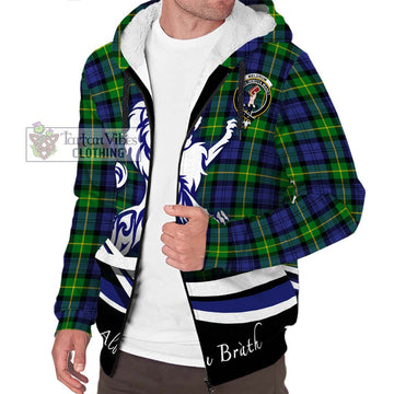 Meldrum Tartan Sherpa Hoodie with Alba Gu Brath Regal Lion Emblem Unisex S - Tartan Vibes Clothing