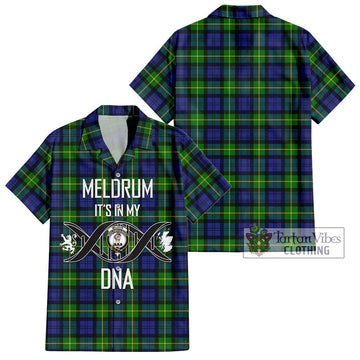 Meldrum Tartan Hawaiian Shirt with Family Crest DNA In Me Style Kid - Tartan Vibes Clothing