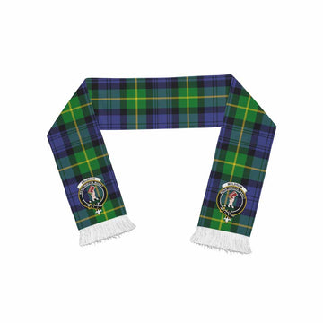 Tartan Vibes Clothing Meldrum Tartan Ruffneck Scarf with Family Crest