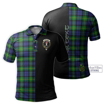 Meldrum Tartan Polo Shirt with Family Crest and Half Of Me Style Kid - Tartan Vibes Clothing