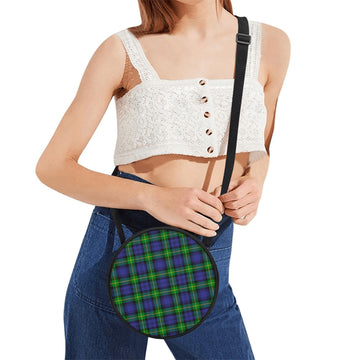 Meldrum Tartan Round Satchel Bags One Size 9*9*2.7 inch - Tartan Vibes Clothing