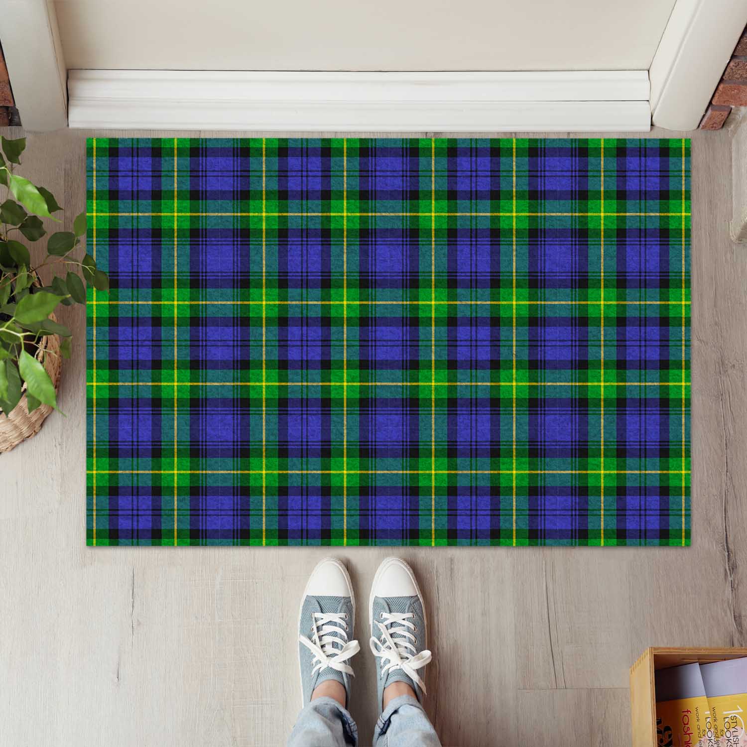 Meldrum Tartan Rubber Doormat - Tartan Vibes Clothing