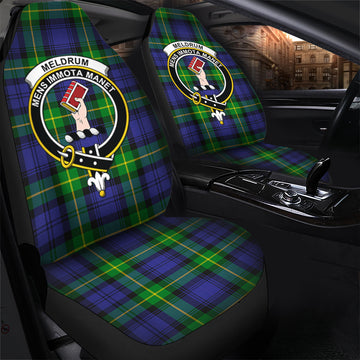 Meldrum Tartan Car Seat Cover with Family Crest - Tartan Vibes Clothing
