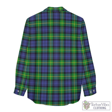 Meldrum Tartan Womens Casual Shirt with Family Crest