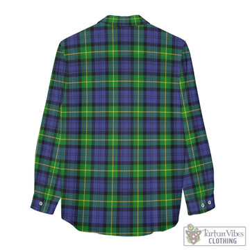 Meldrum Tartan Women's Casual Shirt with Family Crest - Tartan Vibes Clothing
