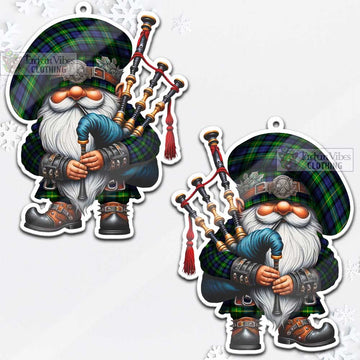 Meldrum Tartan Bagpiper Gnome Christmas Ornament - Tartan Vibes Clothing