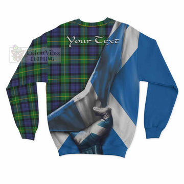 Meldrum Tartan Sweatshirt with Family Crest Scotland Patriotic Style - Tartan Vibes Clothing