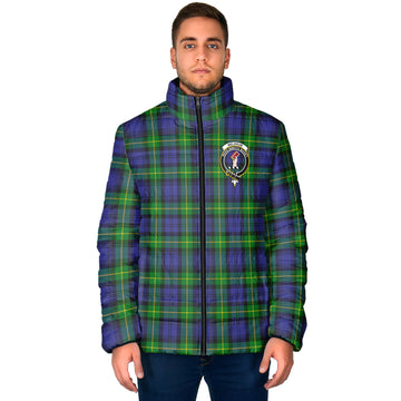 Meldrum Tartan Padded Jacket with Family Crest