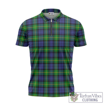 Meldrum Tartan Zipper Polo Shirt - Tartan Vibes Clothing