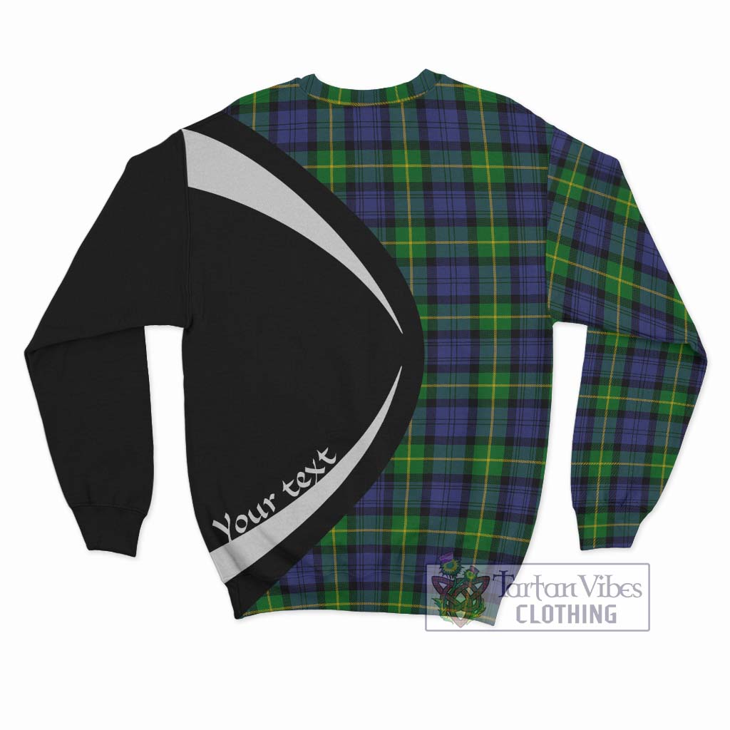 Meldrum Tartan Sweatshirt with Family Crest Circle Style - Tartan Vibes Clothing