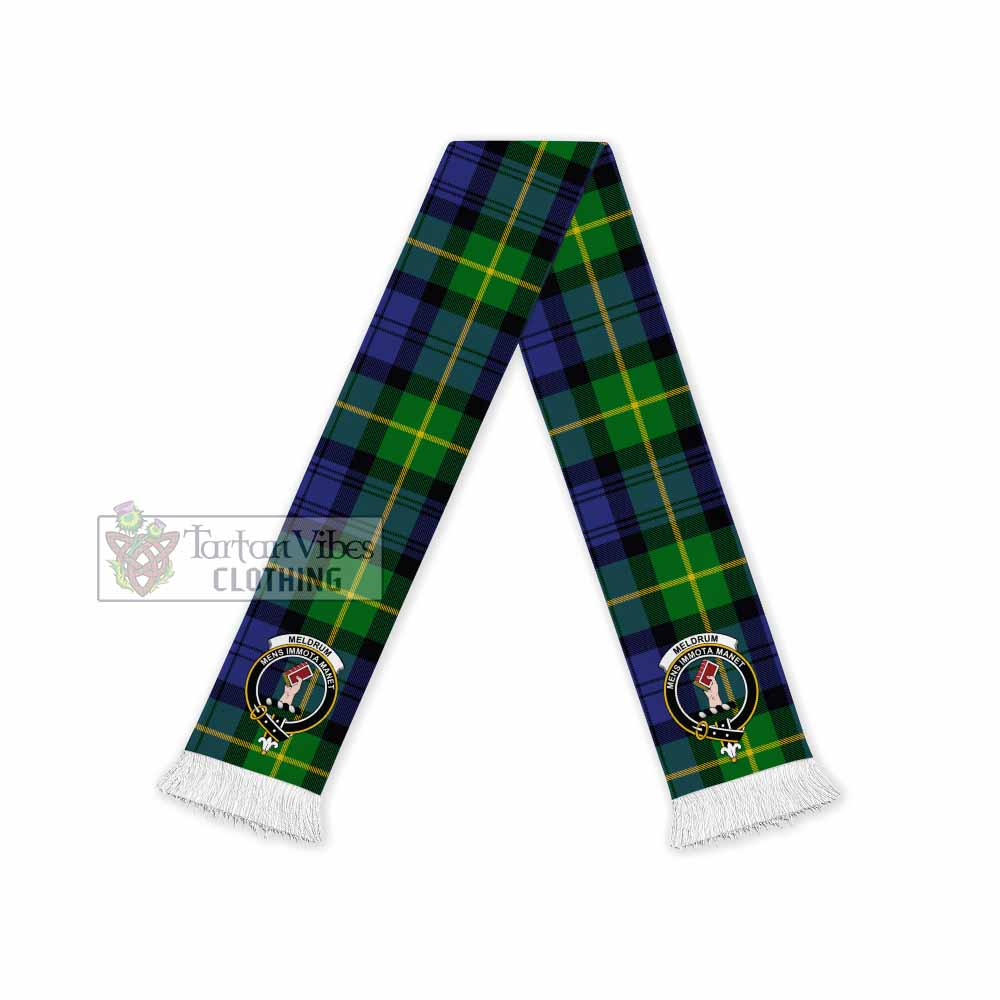 Meldrum Tartan Ruffneck Scarf with Family Crest - Tartan Vibes Clothing