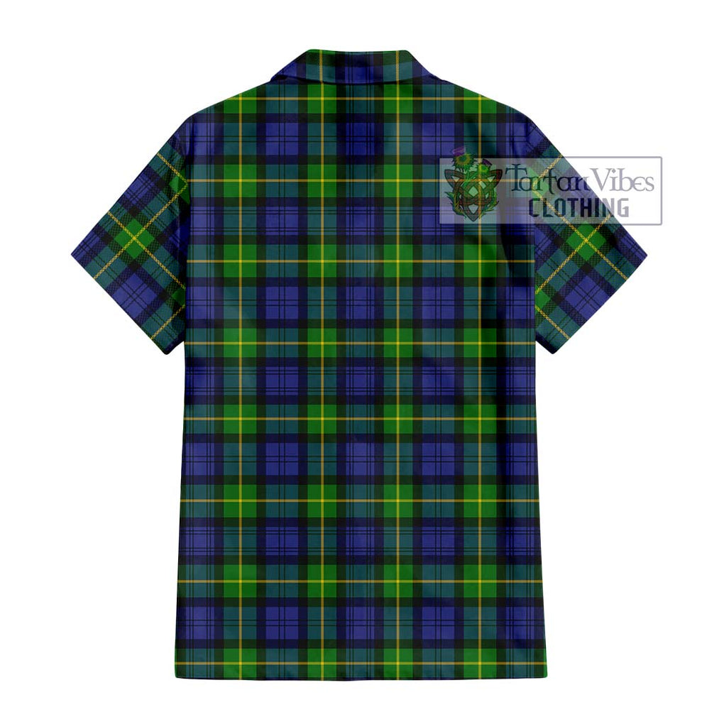 Meldrum Tartan Hawaiian Shirt with Family Crest DNA In Me Style - Tartan Vibes Clothing