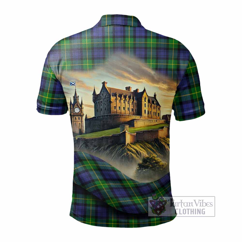 Tartan Vibes Clothing Meldrum Tartan Family Crest Polo Shirt with Scottish Ancient Castle Stype