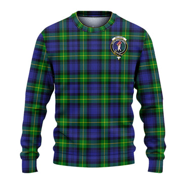 Meldrum Tartan Ugly Sweater with Family Crest - Tartan Vibes Clothing