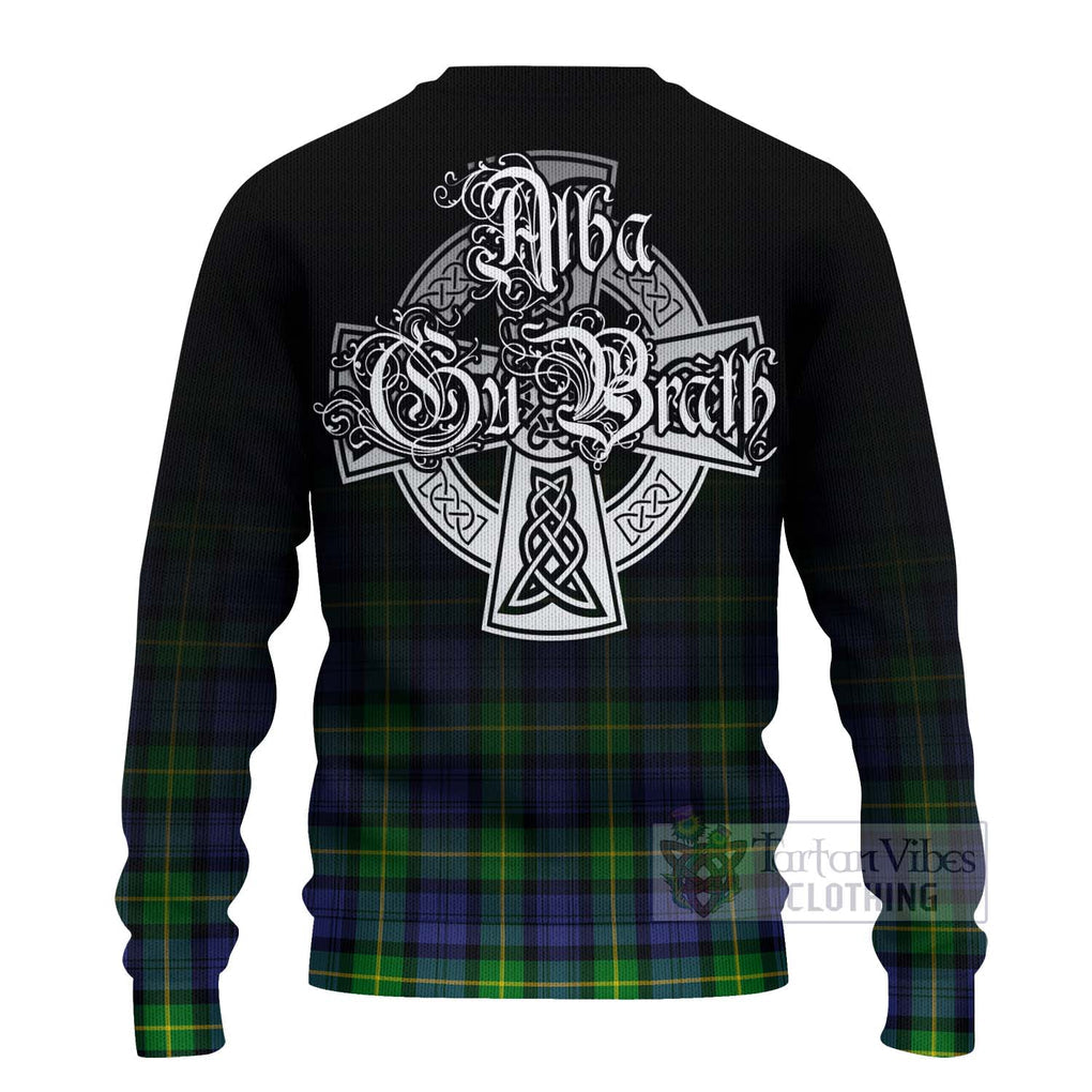 Meldrum Tartan Ugly Sweater Featuring Alba Gu Brath Family Crest Celtic Inspired - Tartan Vibes Clothing