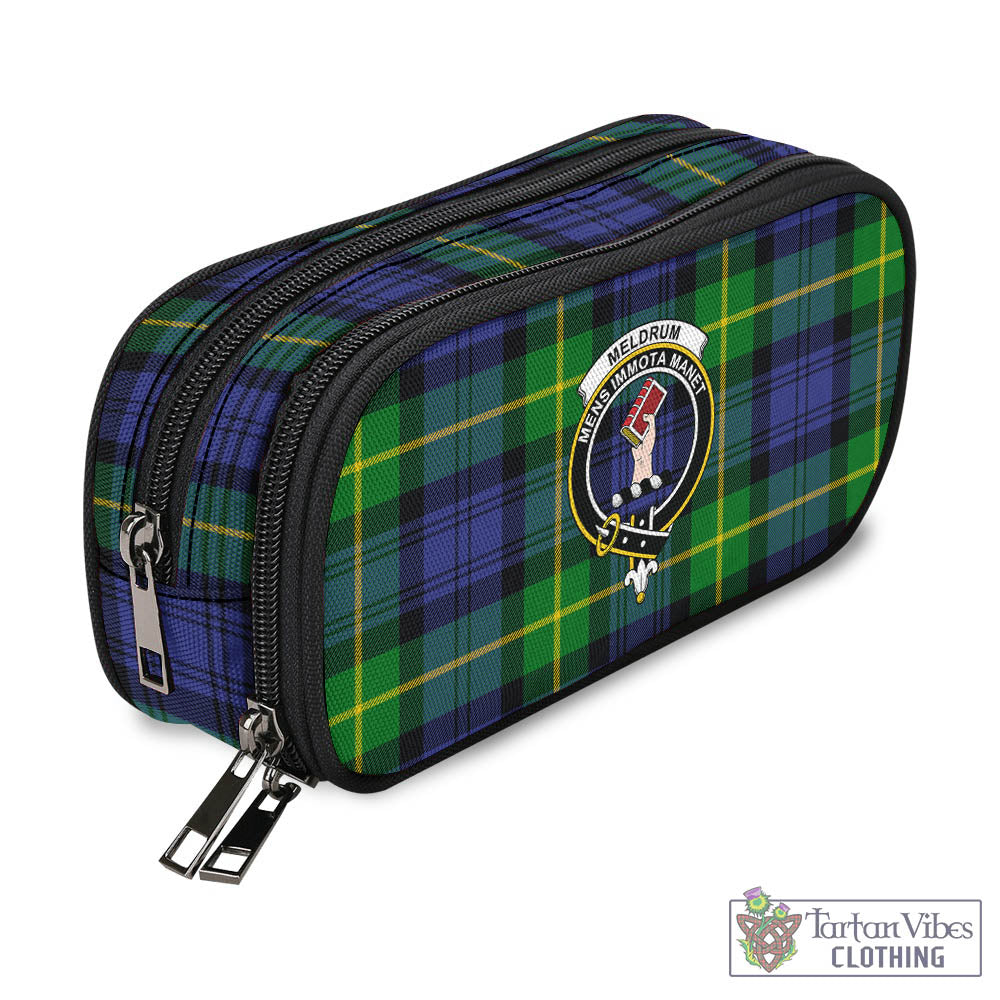 Meldrum Tartan Pen and Pencil Case with Family Crest - Tartan Vibes Clothing