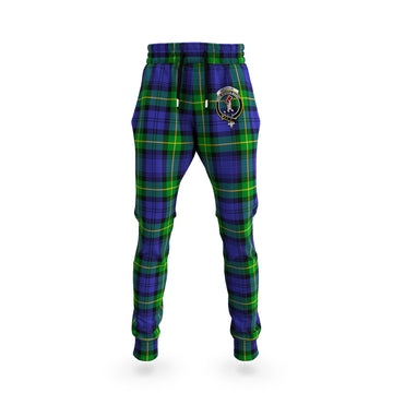 Meldrum Tartan Joggers Pants with Family Crest
