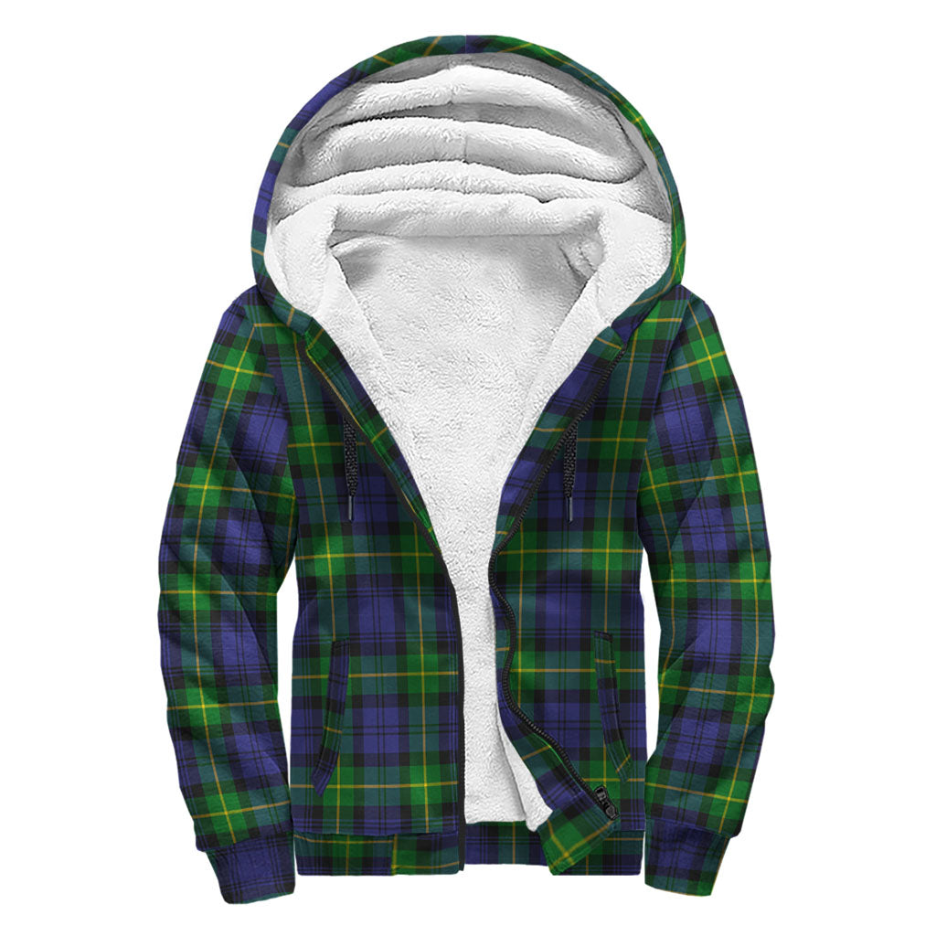Meldrum Tartan Sherpa Hoodie with Family Crest - Tartan Vibes Clothing