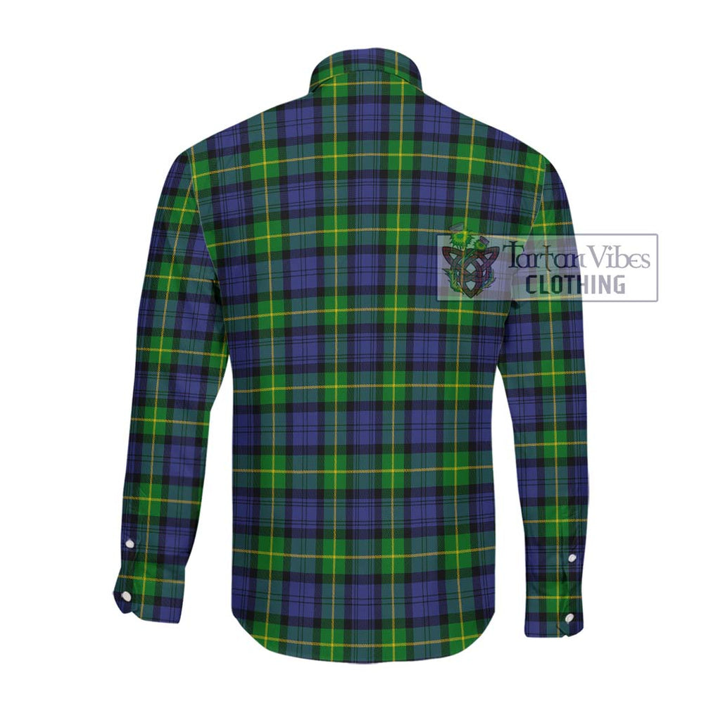 Meldrum Tartan Long Sleeve Button Shirt with Family Crest DNA In Me Style - Tartanvibesclothing Shop