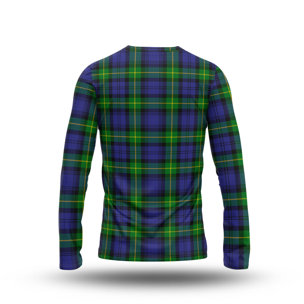 Meldrum Tartan Long Sleeve T-Shirt with Family Crest - Tartan Vibes Clothing