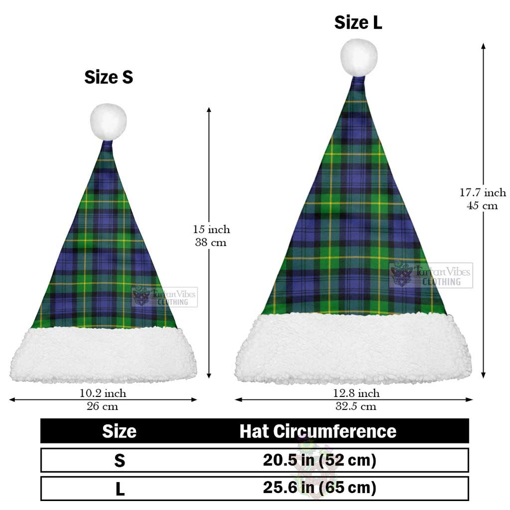 Meldrum Tartan Christmas Santa Hats Christmas Hat L 25.6in (65cm) - Tartan Vibes Clothing
