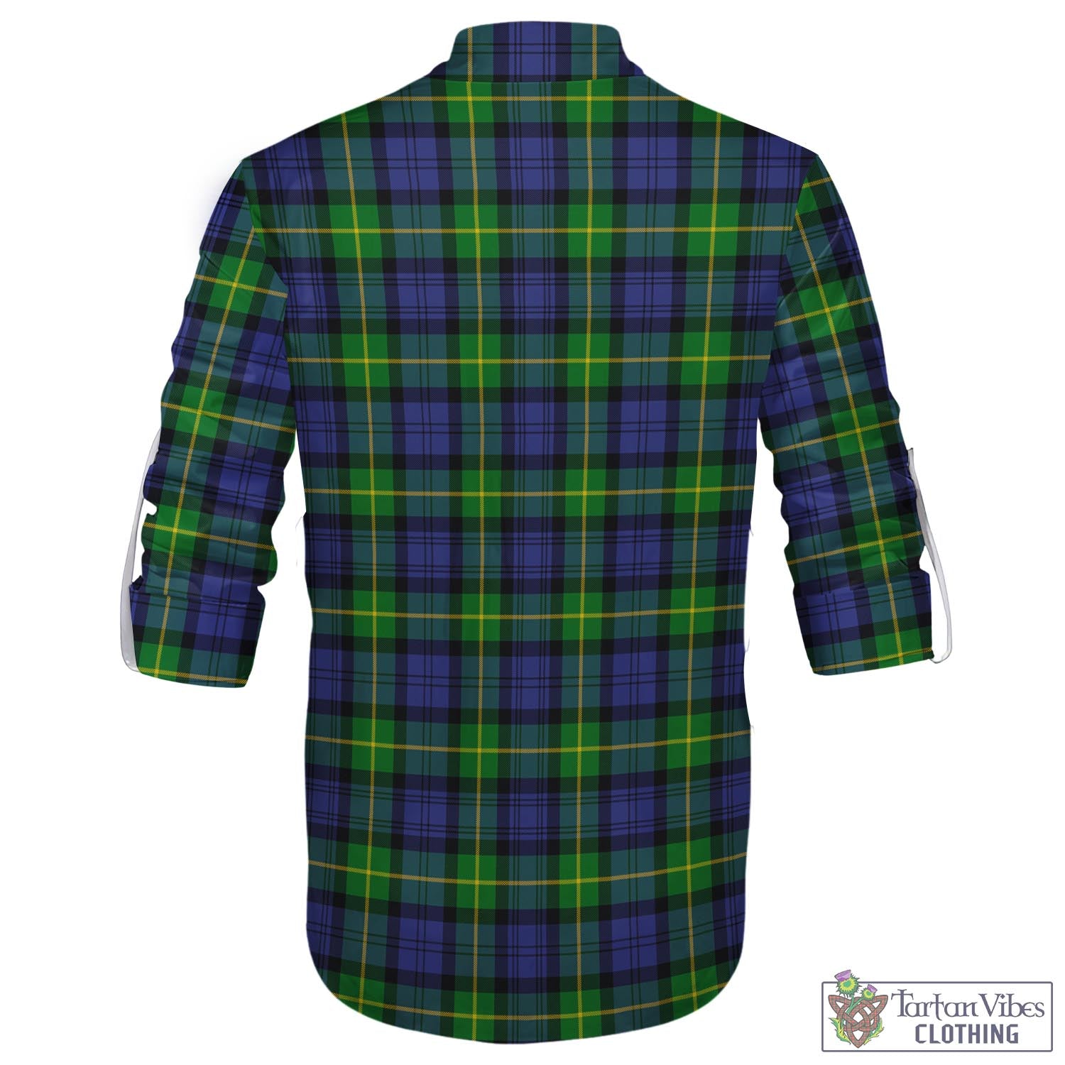 Tartan Vibes Clothing Meldrum Tartan Men's Scottish Traditional Jacobite Ghillie Kilt Shirt