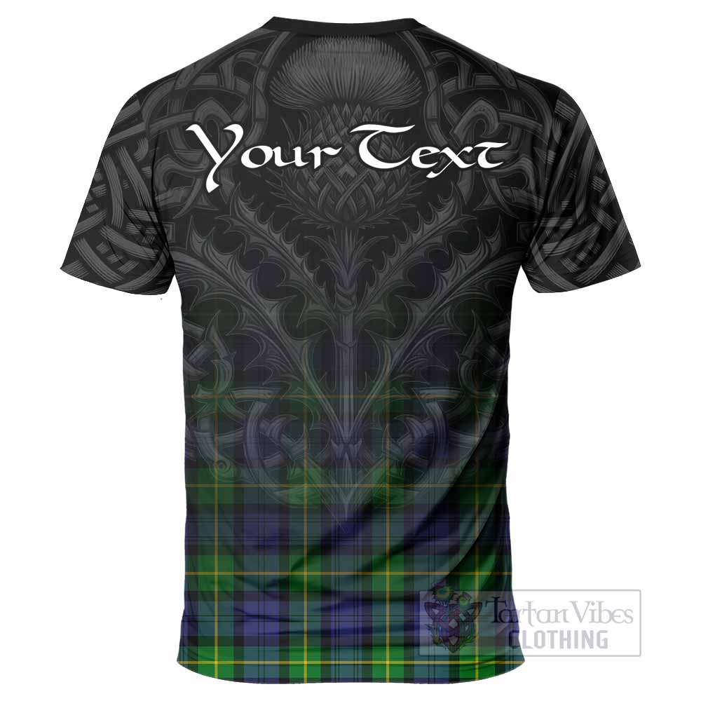 Meldrum Tartan T-Shirt with Family Crest Celtic Thistle Vibes - Tartan Vibes Clothing