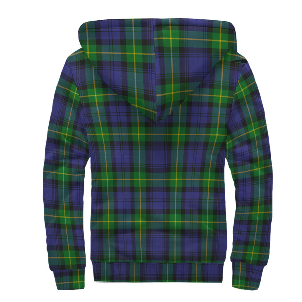 Meldrum Tartan Sherpa Hoodie with Family Crest - Tartan Vibes Clothing