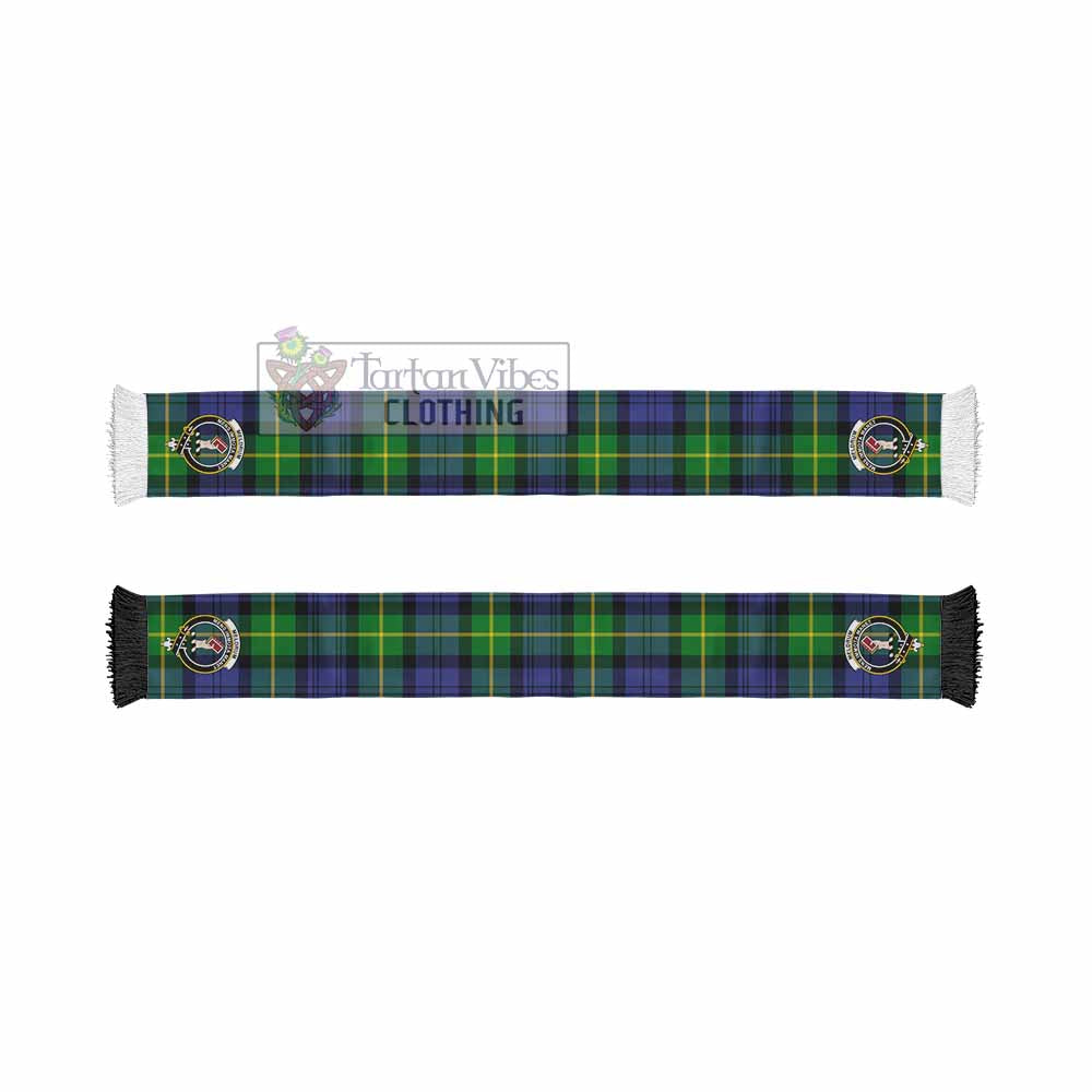 Meldrum Tartan Ruffneck Scarf with Family Crest - Tartan Vibes Clothing