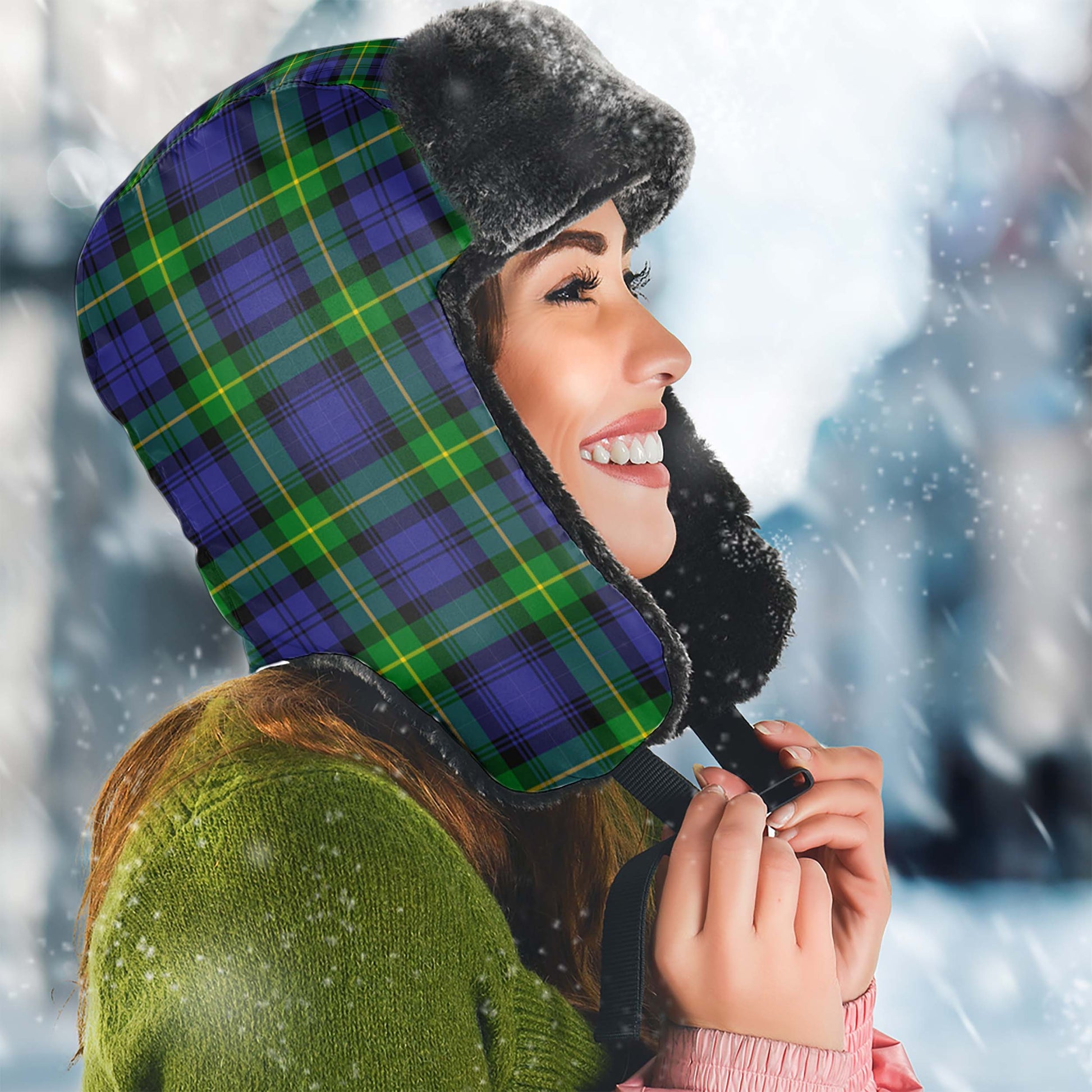 Meldrum Tartan Winter Trapper Hat - Tartan Vibes Clothing