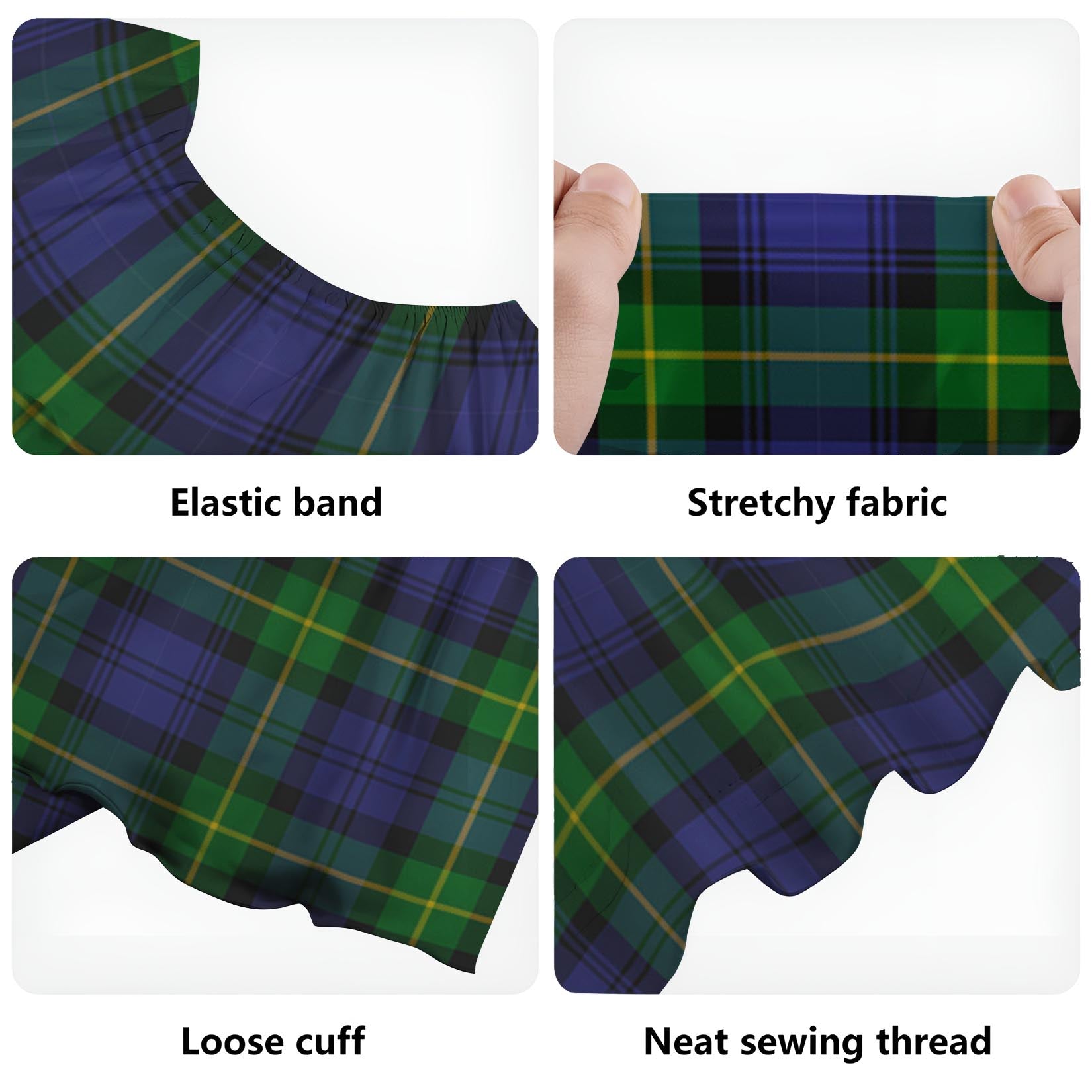 Meldrum Tartan Off Shoulder Long Dress - Tartan Vibes Clothing