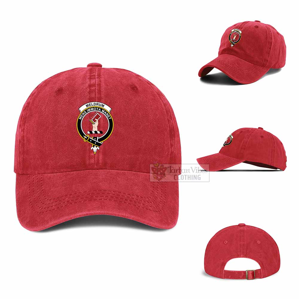 Tartan Vibes Clothing Meldrum Clan Crest Denim Classic Cap