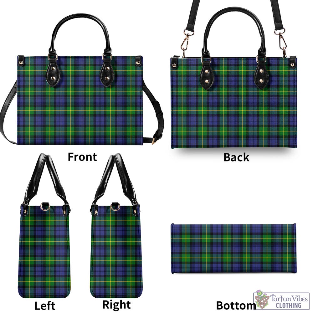 Meldrum Tartan Luxury Leather Handbags - Tartan Vibes Clothing