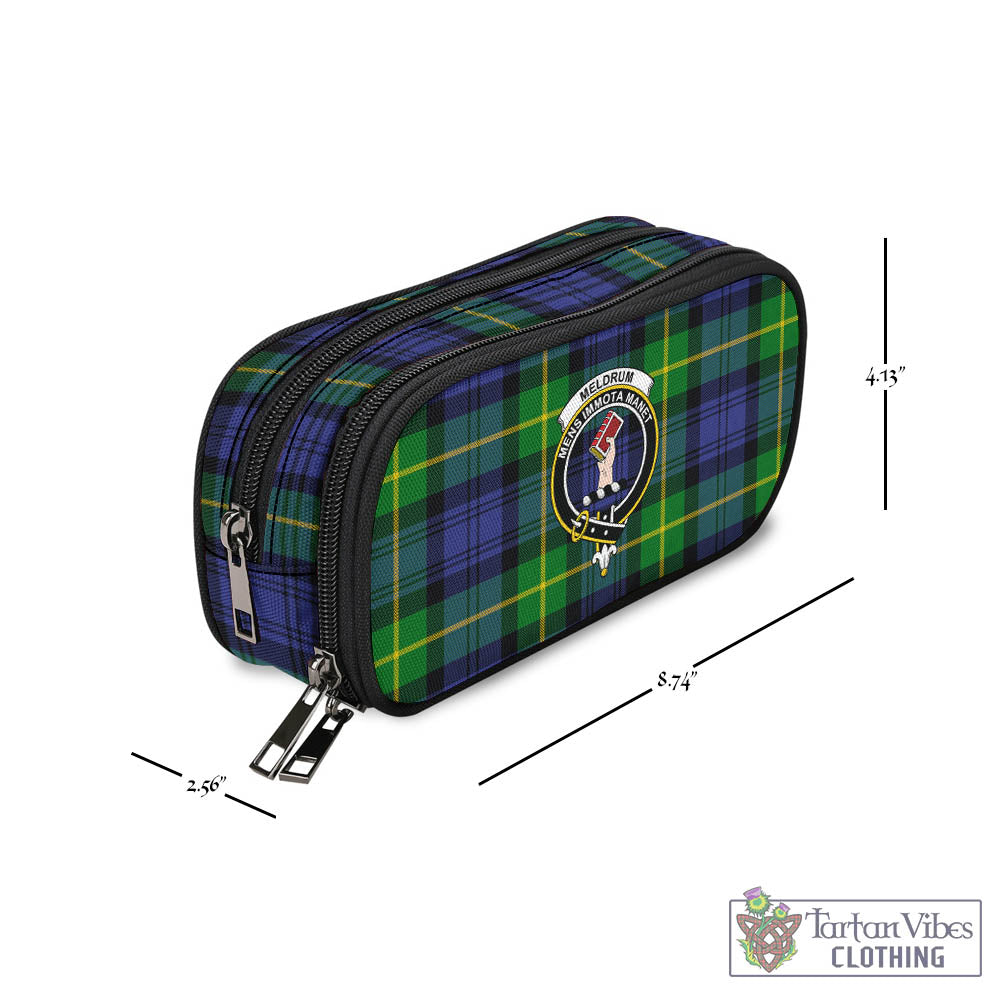 Meldrum Tartan Pen and Pencil Case with Family Crest - Tartan Vibes Clothing