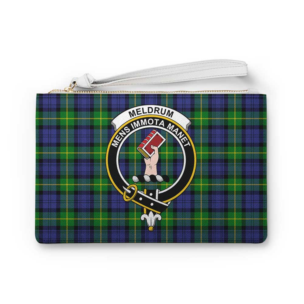 Tartan Vibes Clothing Meldrum Family Crest Tartan Clutch Bag