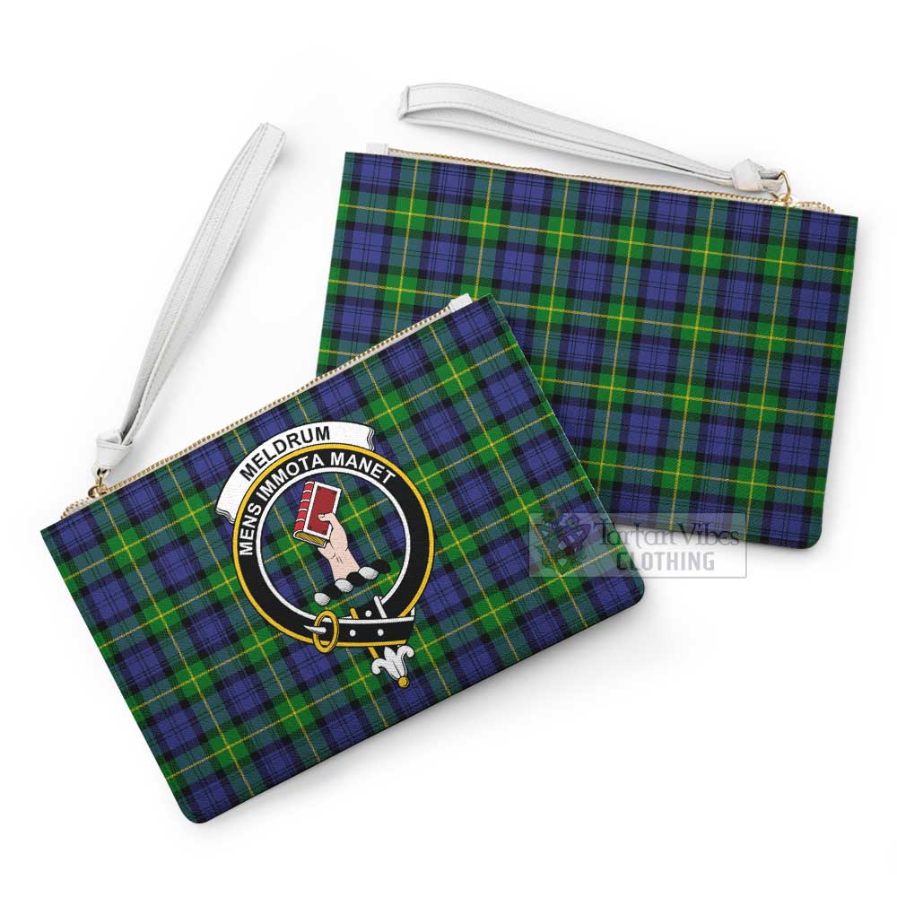 Tartan Vibes Clothing Meldrum Family Crest Tartan Clutch Bag