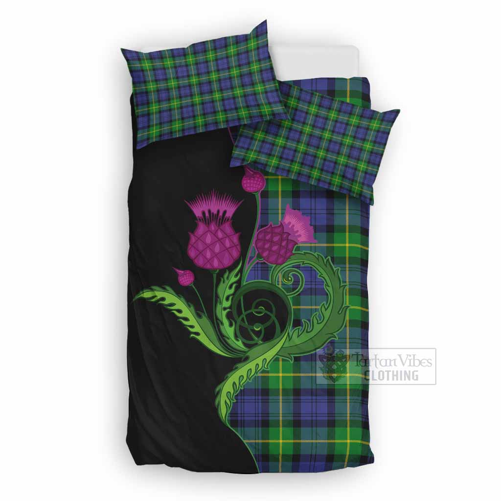 Meldrum Tartan Bedding Set Traditional Scottish Thistle UK Bedding Set UK Double 79*79 inch - Tartan Vibes Clothing