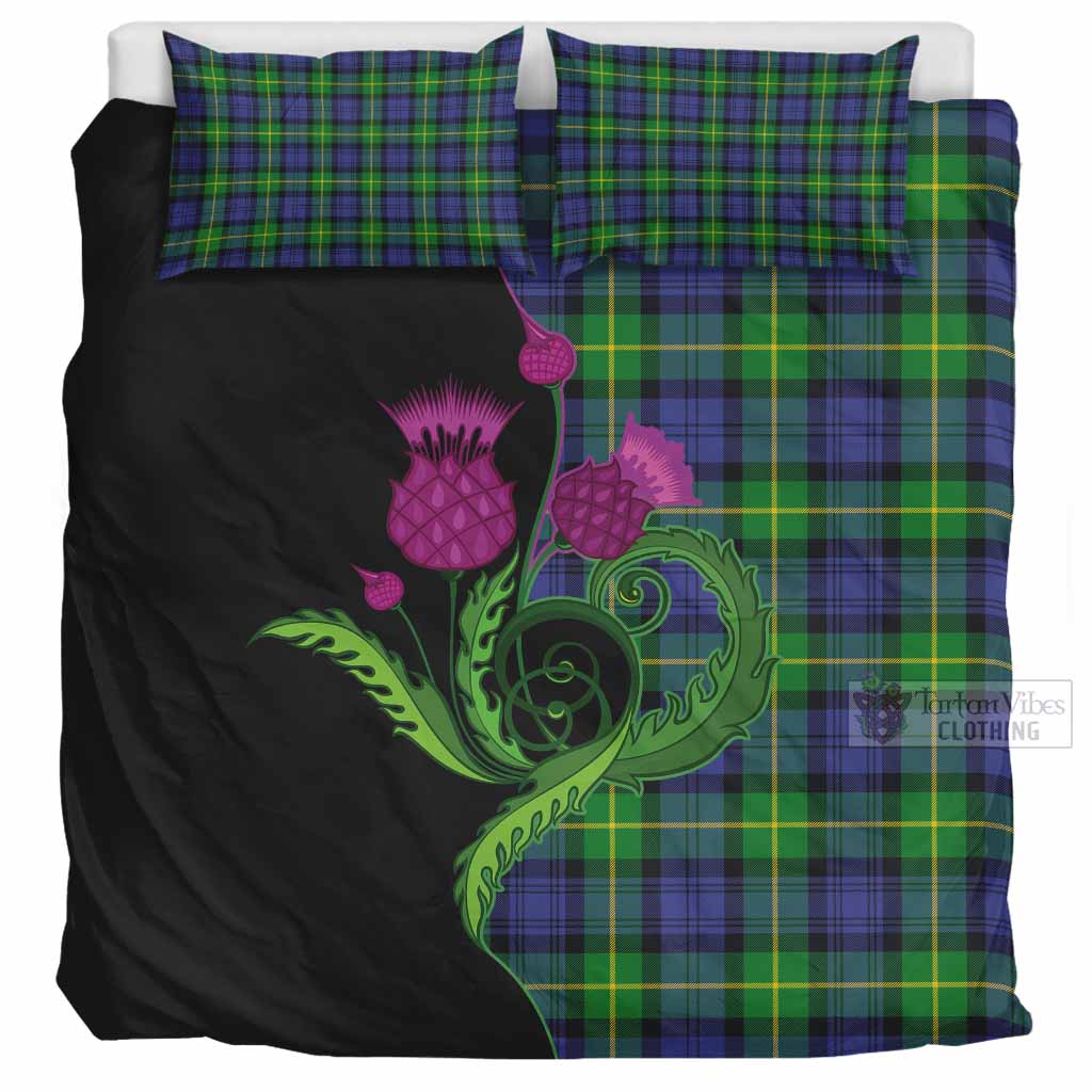Meldrum Tartan Bedding Set Traditional Scottish Thistle UK Bedding Set UK Super King 104*94 inch - Tartan Vibes Clothing