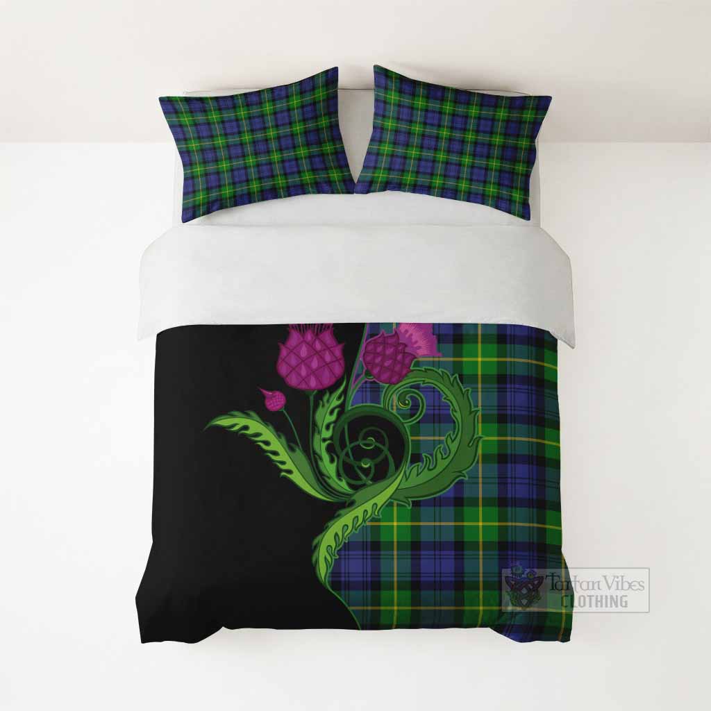 Meldrum Tartan Bedding Set Traditional Scottish Thistle - Tartan Vibes Clothing
