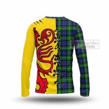Meldrum Tartan Family Crest Long Sleeve T-Shirt Lion Rampant Honor - Tartan Vibes Clothing