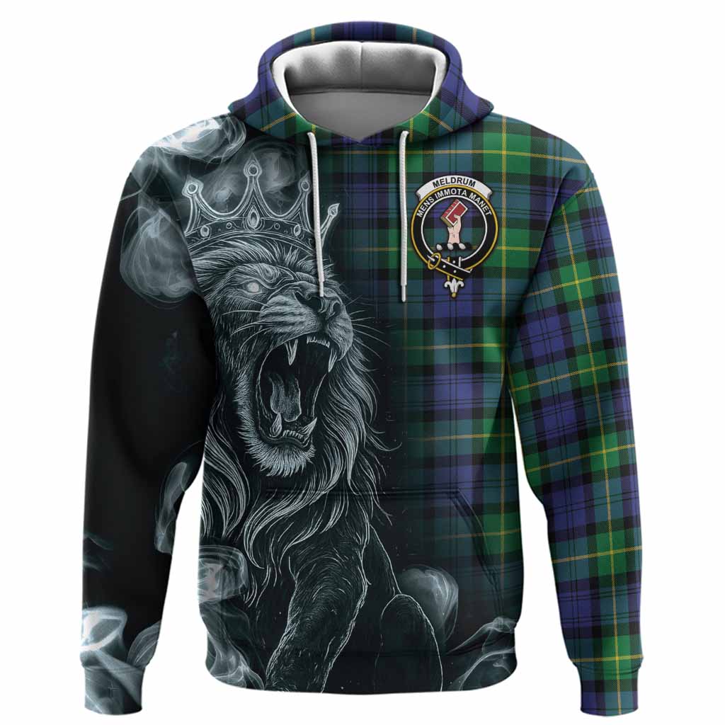 Meldrum Tartan Hoodie Roaring Lion Heritage