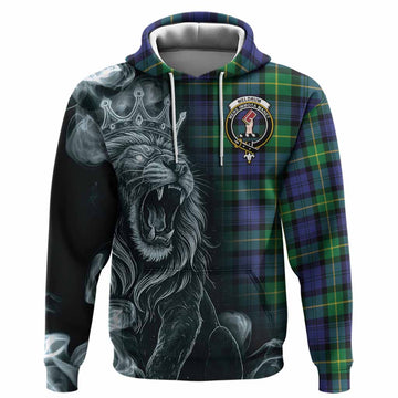 Meldrum Tartan Hoodie Roaring Lion Heritage