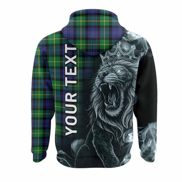Meldrum Tartan Hoodie Roaring Lion Heritage