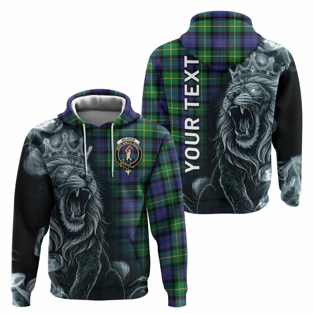 Meldrum Tartan Hoodie Roaring Lion Heritage