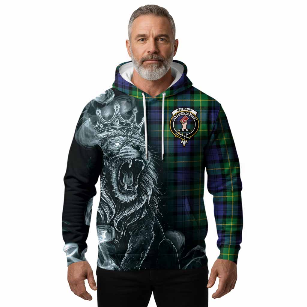 Meldrum Tartan Hoodie Roaring Lion Heritage