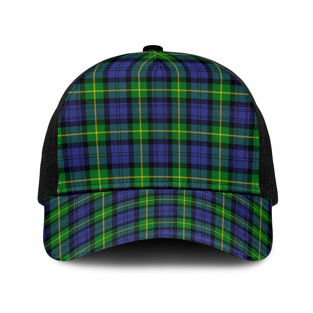 Meldrum Tartan Mesh Trucker Cap One Size (Adjustable) Black - Tartan Vibes Clothing
